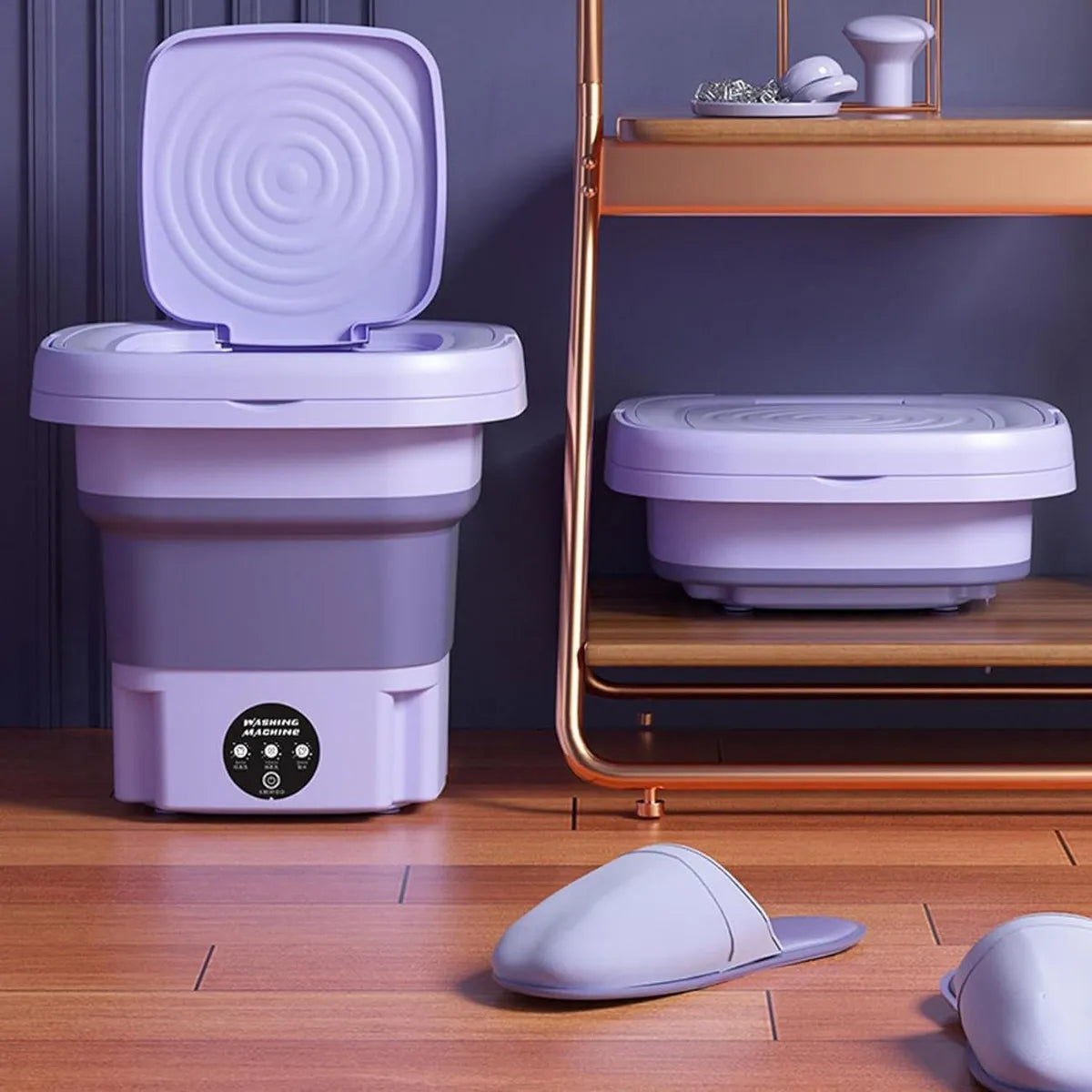 💥 Lavadora Portátil Cuadrada MLSC-01 – Compacta, Potente y Plegable